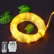 100 светодиодный аккумулятор s 3XAA медный провод открытый гибкий светодиодный световая гирлянда для рождественской вечеринки осветительные светильники для сада-фея