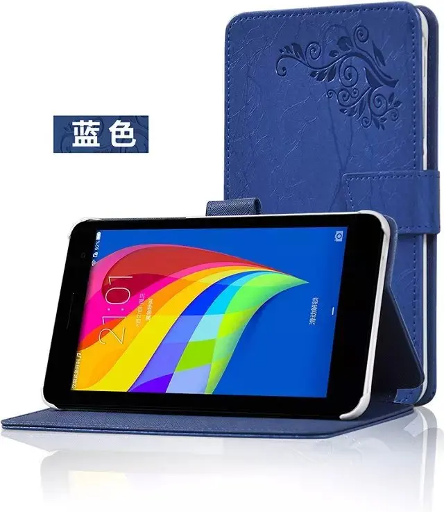 1x Защитная пленка для экрана чехол книжка с рисунком кожаный Huawei Mediapad T1 7 0 701w 701u T2