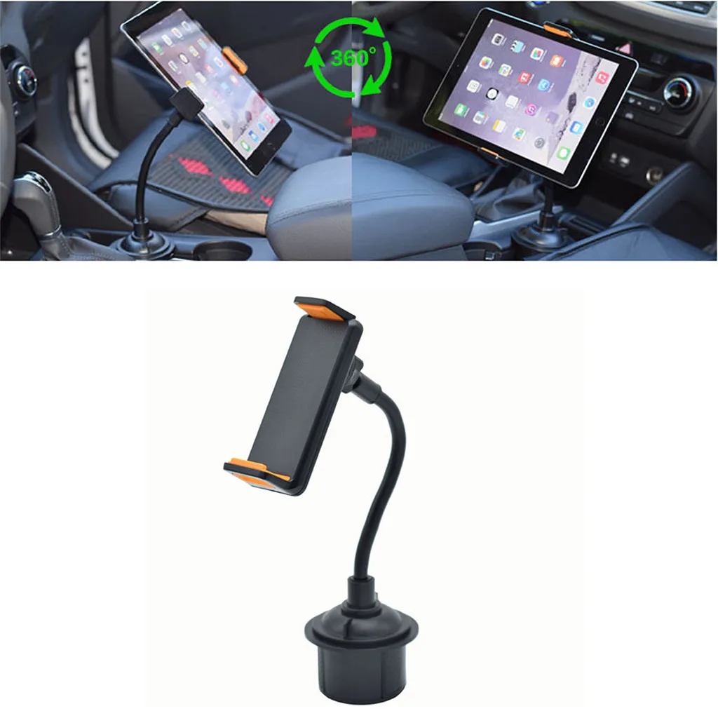 Регулируемый автомобильный держатель для автомобиля для мобильного телефона, держатель для чашки для с гибкой длинной шеей для iPhone gps широкий для вагонетки с противовесом