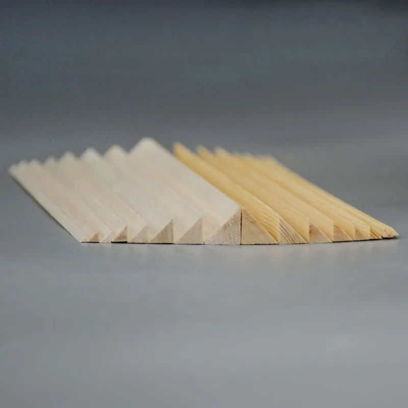 1000 мм длина 2x2/3x3/4x4/5x5/6x6/8x8 AAA Balsa треугольные деревянные палочки полоски для