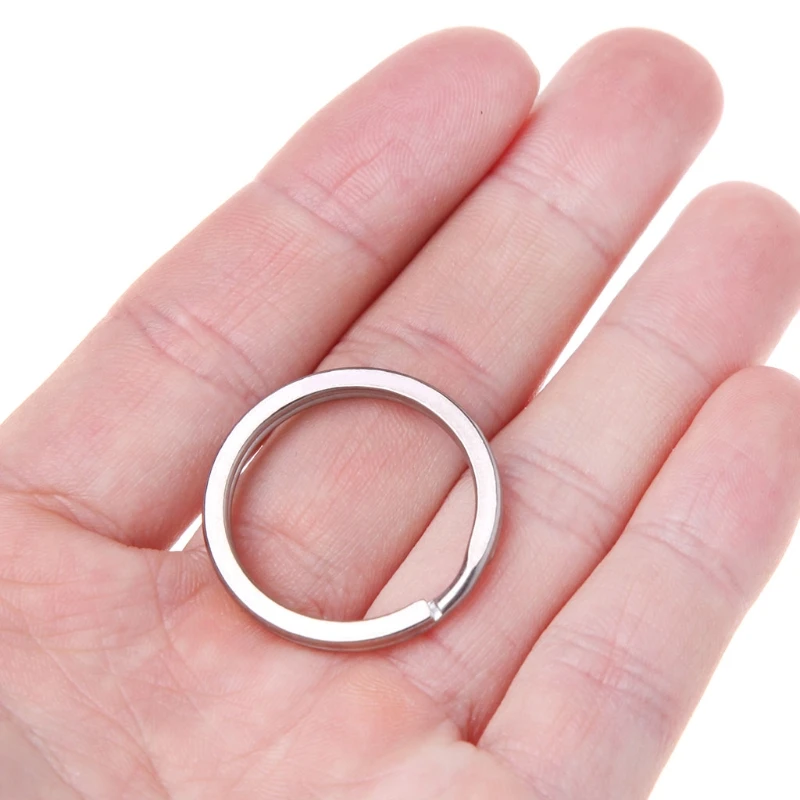 

28mm Titanium Alloy Key Ring EDC Pocket Tool Split Keychain Circle Buckle Clip