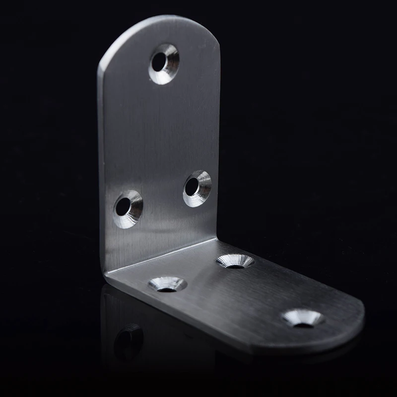 

DHL free shipping 65*65mm Stainless steel table edge corner brackets for wood 100pcs/lot