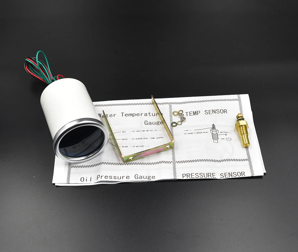 Dragon gauge Универсальный 52 мм Автомобильный указатель температуры масла метр Датчик температуры масла модификация белая подсветка