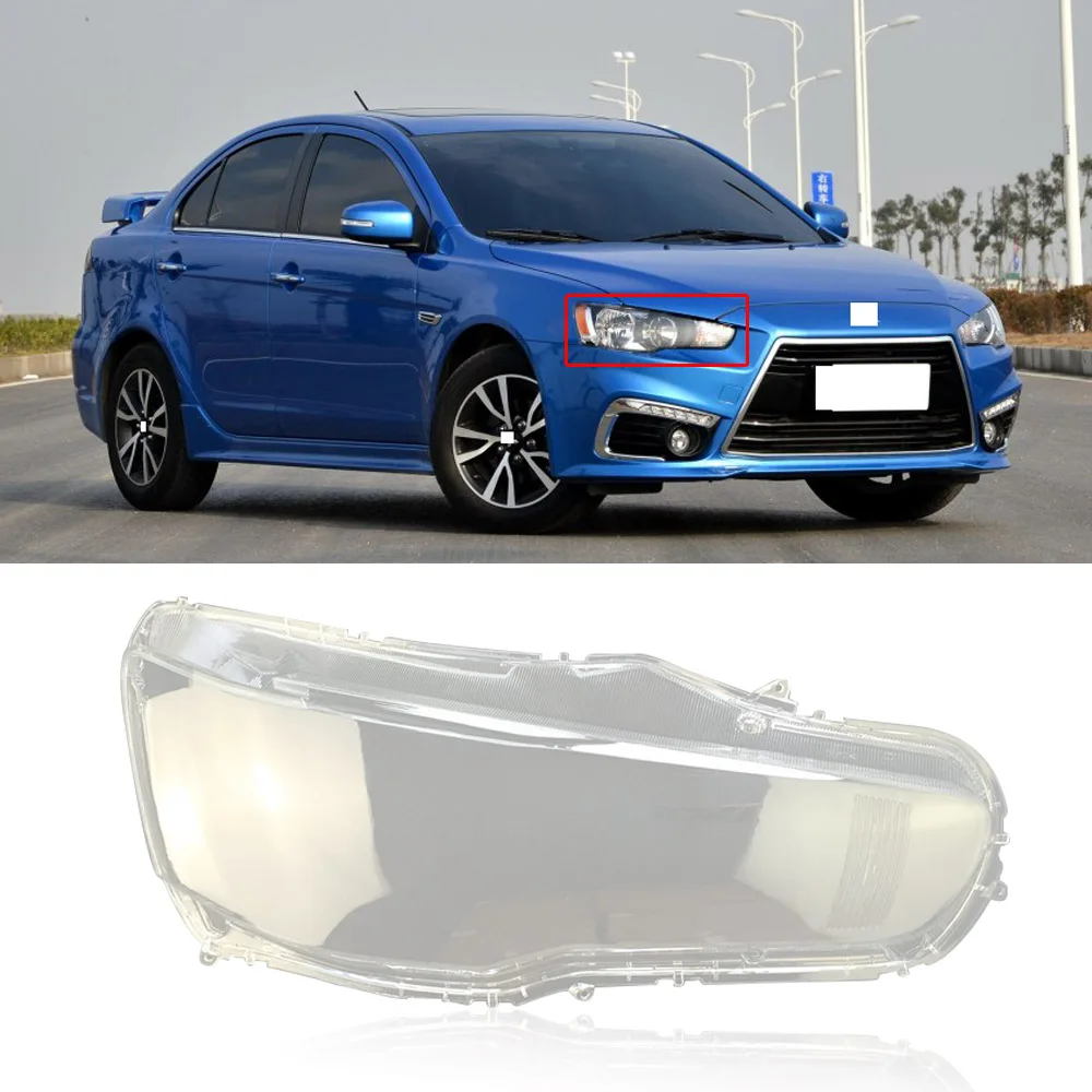 

CAPQX For Mitsubishi Lancer EX 10-16 Front Head Light Headlamp Clear Cover Waterproof Lampshade Lampcover Lamp Shade Shell Hood
