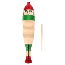 Шьет-музыкальный инструмент WG-200 дерева гуиро с скребком