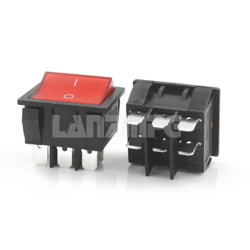 

KCD9-101N 6 Position Red Led Lamp Large Gravy Boat Rocker Switch