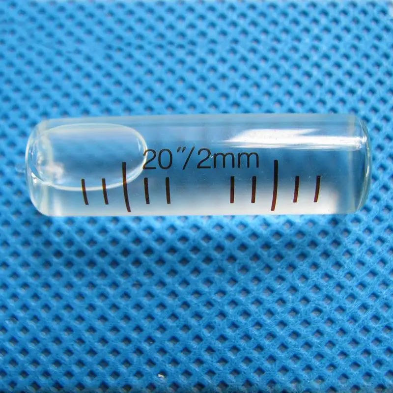 

QASE DIA11*38mm 20"/2mm High precision Level Bubble Blister Submit Levels Special glass vial level