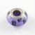 10pcs White Acrylic Beads - Dog Paw Print Pattern, Large Hole Rondelle (14mm), European Style