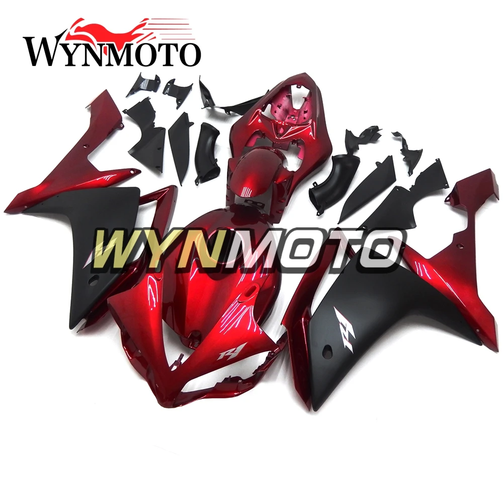 Complete ABS Plastic Injection Dark Red Black Covers New Motorcycle Fairings For Yamaha YZF R1