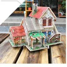 Robotime поделки мини французская Ферма/дом деревянный пазл игрушка Головоломка Миниатюра ручной работы F124