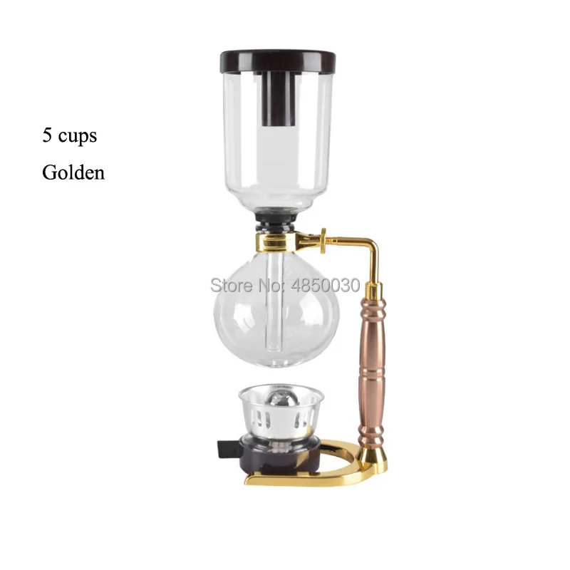 

Hand Siphon Coffee Maker Pot vacuum coffee brewer siphon Durable Heat-resistant Glass Coffee Machine Filter for Home Kitchen Use