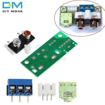 

DIY Kit Audio Switch Board RCA 3.5mm Audio Input Block Module Board For Amplifier Electronic Kits