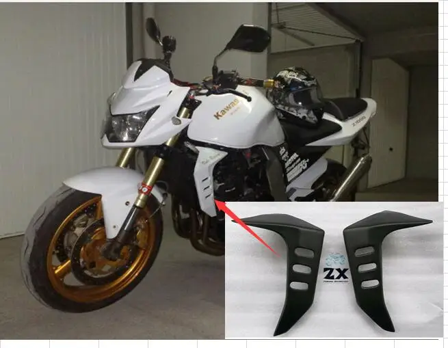 

a pair Motorcycle guard protection Water tank guard For Kawasaki Z750 2009 2010 2011 2012 -2015 ABS Plastic Kit Compression