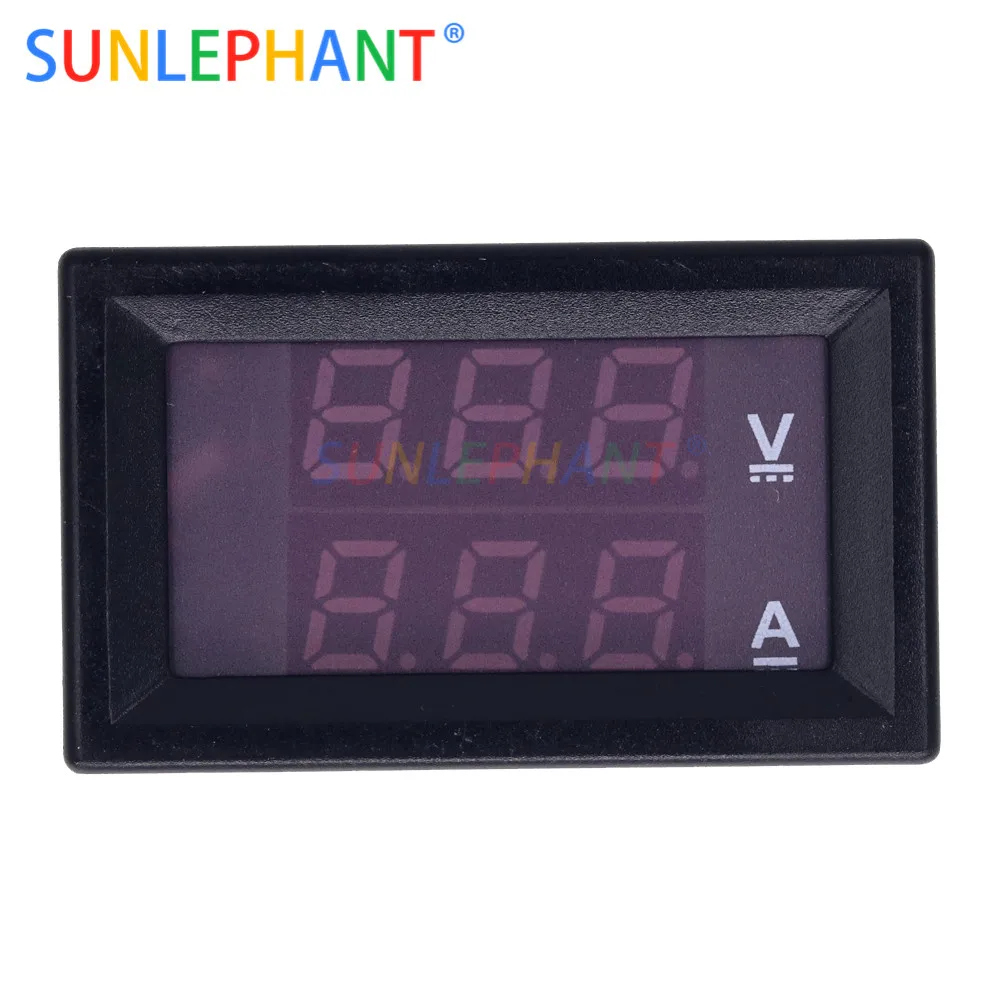 

0.28 inch Mini Digital Voltmeter Ammeter DC 100V 10A Panel Amp Volt Current Meter Tester 0.28" Blue Red Dual LED Display 20mA
