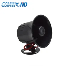 Высокий децибел 12 В Противоугонная сигнализация для семейной системы охранной сигнализации черный высокий сигнал тревоги громкий сигнал