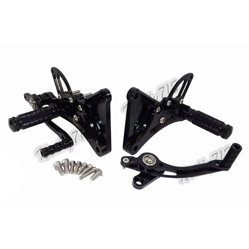 waase CNC Adjustable Rider Rear Sets Rearset Footrest Foot Rest Pegs