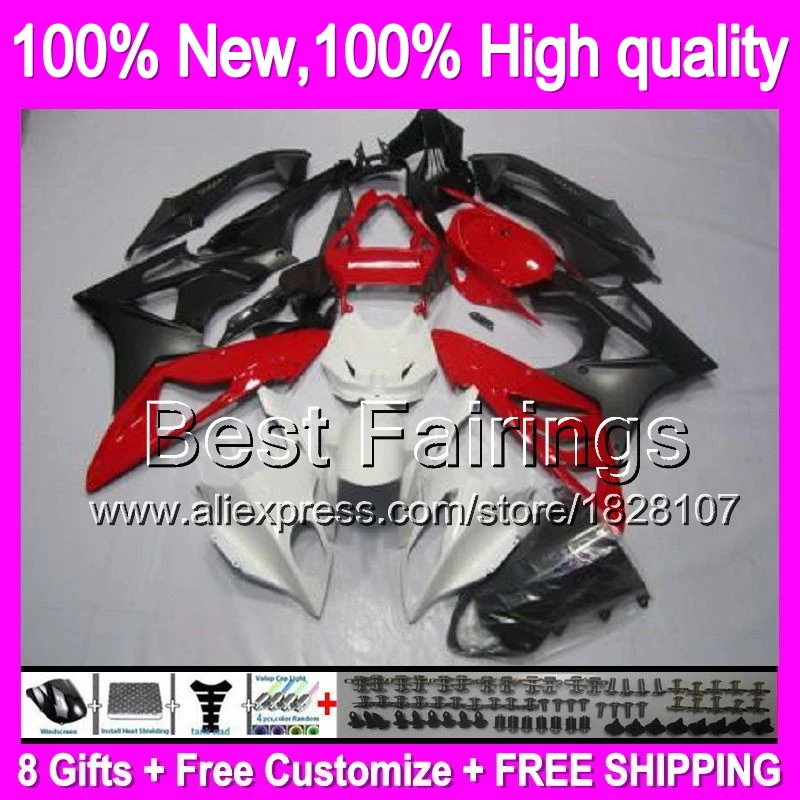 

Fairing Red white For BMW S1000RR 09-14 S 1000RR S1000 RR 2B2 Red black S 1000 RR S1000R S 1000R 09 10 11 12 13 14 +decal