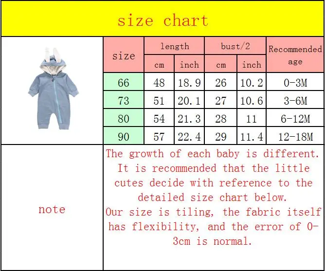 Одежда для малышей хлопковый комбинезон с капюшоном и длинными рукавами на молнии для маленьких мальчиков и девочек осенние зимние детские комбинезоны с милыми заячьими ушками для детей от 0 до 18 месяцев
