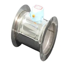 Stainless steel electric damper bilateral flange ventilation valve check valve regulator valve with flange Stainless steel electric damper bilateral flange ventilation valve check valve regulator valve with flange