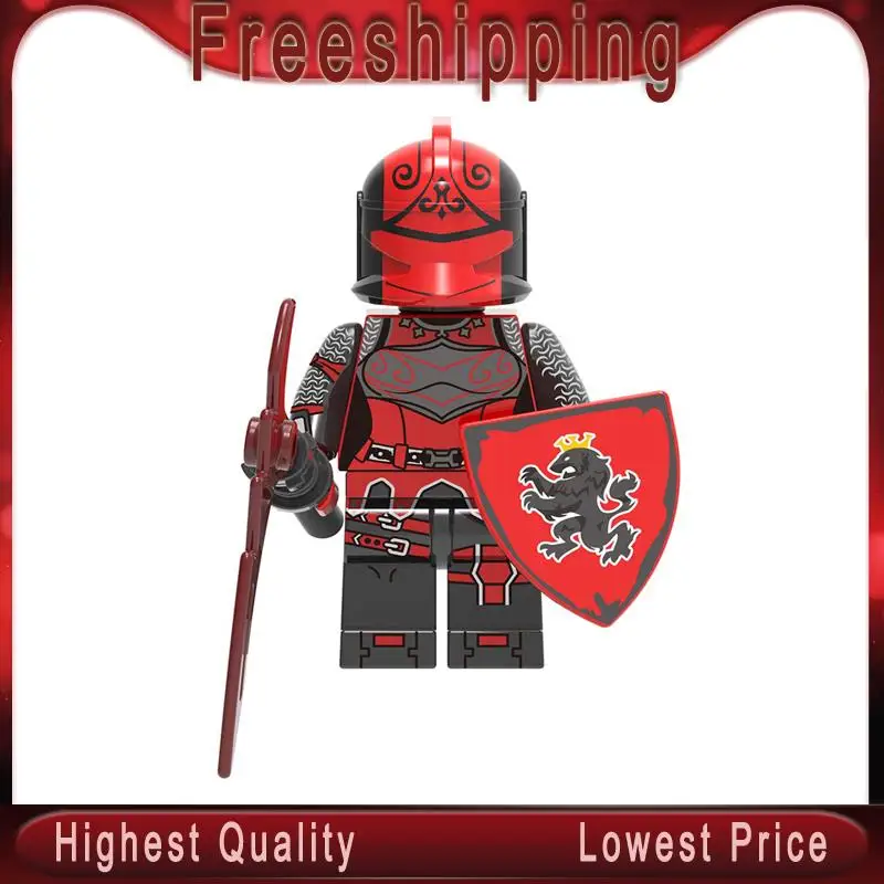 

Single Sale TPS Action Figure Battle Hound Red Knight Building Blocks Bricks Gift Toys For Children XH1026