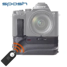 spash Multi-power Vertical Battery Grip for Sony A7 A7R A7S Camera Replace VG-C1EM Professional Battery Holder Work with NP-FW50