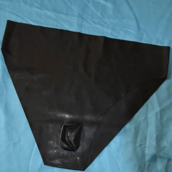 Top Quality Sexy Men's Mould Black / Red Latex Fetish Briefs Underpants Unique