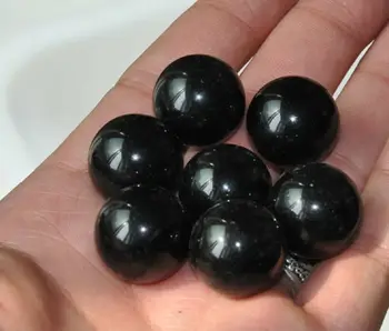 

SCY 6680157+++7pcs NATURAL black obsidian CRYSTAL SPHERE BALL Healing