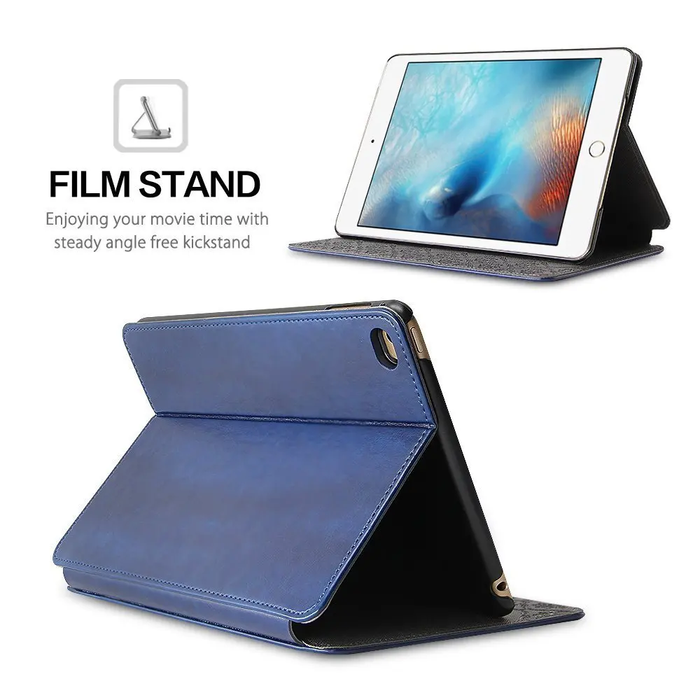 Для iPad 2/3/4 чехол 9,7 дюймов Чехол Роскошная натуральная кожа Smart Cover Бизнес стенд держатель мода книга старая модель