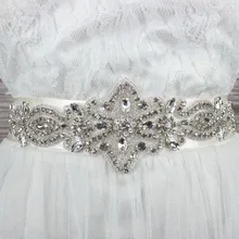 Красивый узор свадебные ленты с кристаллами ручной работы алмазные стразы свадебный пояс серебряные Бисероплетение Свадебные аксессуары Mariage