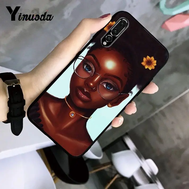 Чехол для телефона Yinuoda MELANIN POPPIN Black Girl с рисунком Huawei P9 P10 Plus Mate9 10 Mate10 Lite P20 Pro Honor10