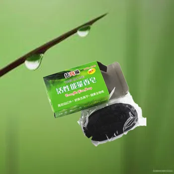 

Soap for dropshipping 1Pcs 100% Bamboo charcoal Soap for deep cleaning skin and Firming skin,60g Black soaps Shrink pores