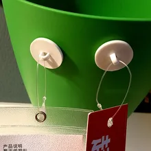 Пластик белый круглое основание с прочная клейкая лента прилипающая подставка для поп Дисплей плакат с подписью 100 комплекты