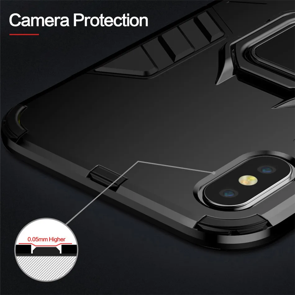 Kisscase телефон чехлы для iPhone 7 плюс мягкий ТПУ кремния + PC чехол 360 градусов