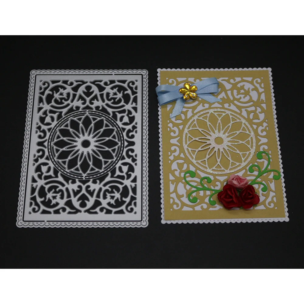 

Craft Metal Steel Cutting Dies 10x14CM square pattern Embossing Die Stencil for Scrapbooking Card Making New Arrival Die Cuts