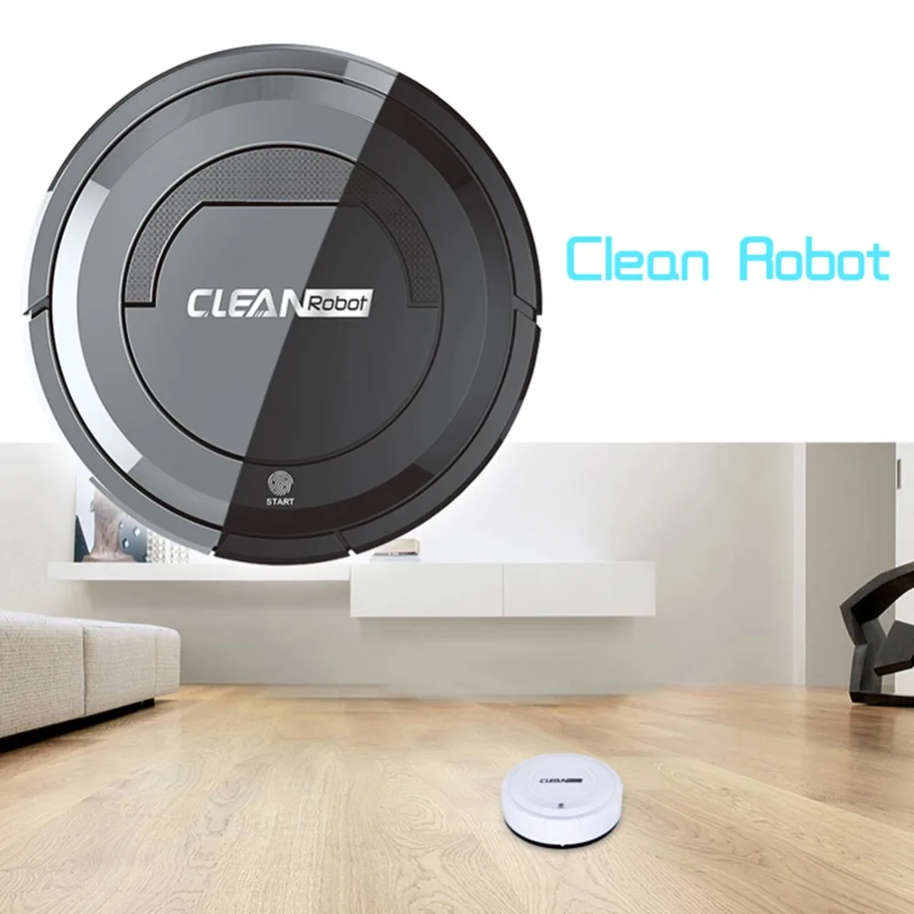 Hot Sale Smart Robot Vacuum Cleaner Touch Control Small Cleaning Robot USB Rechargeable Home Cleaning Machine