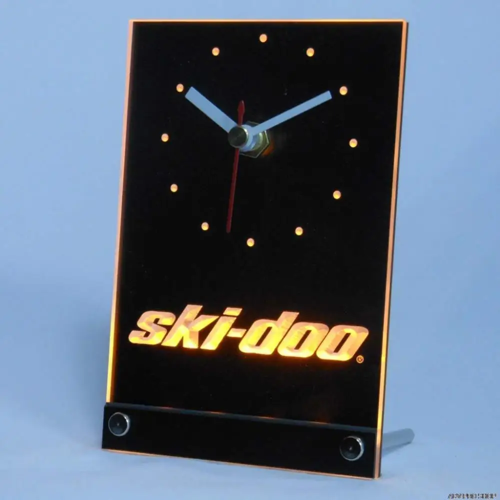  tnc0174 ski-doo Snowmobiles Table Desk 3D LED Clock