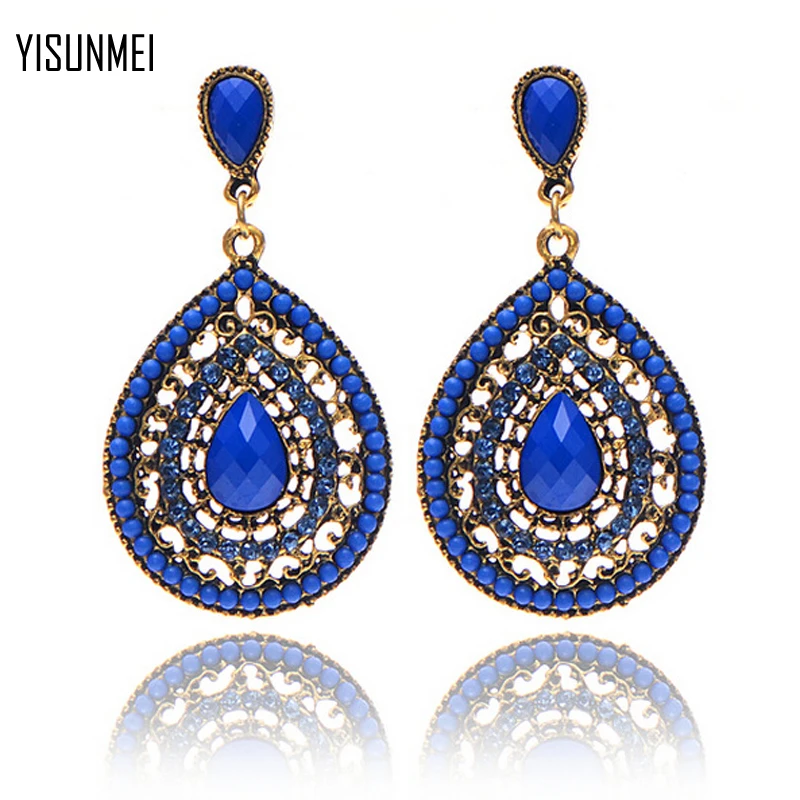 Bohemia Vintage Crystal Earrings For Women Accessories | Украшения и аксессуары
