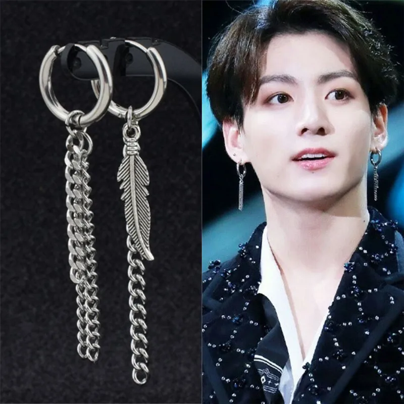 KPOP DNA Корейская нержавеющая сталь 1 пара Bangtan Boys альбом JIMIN серьги гвоздики в виде