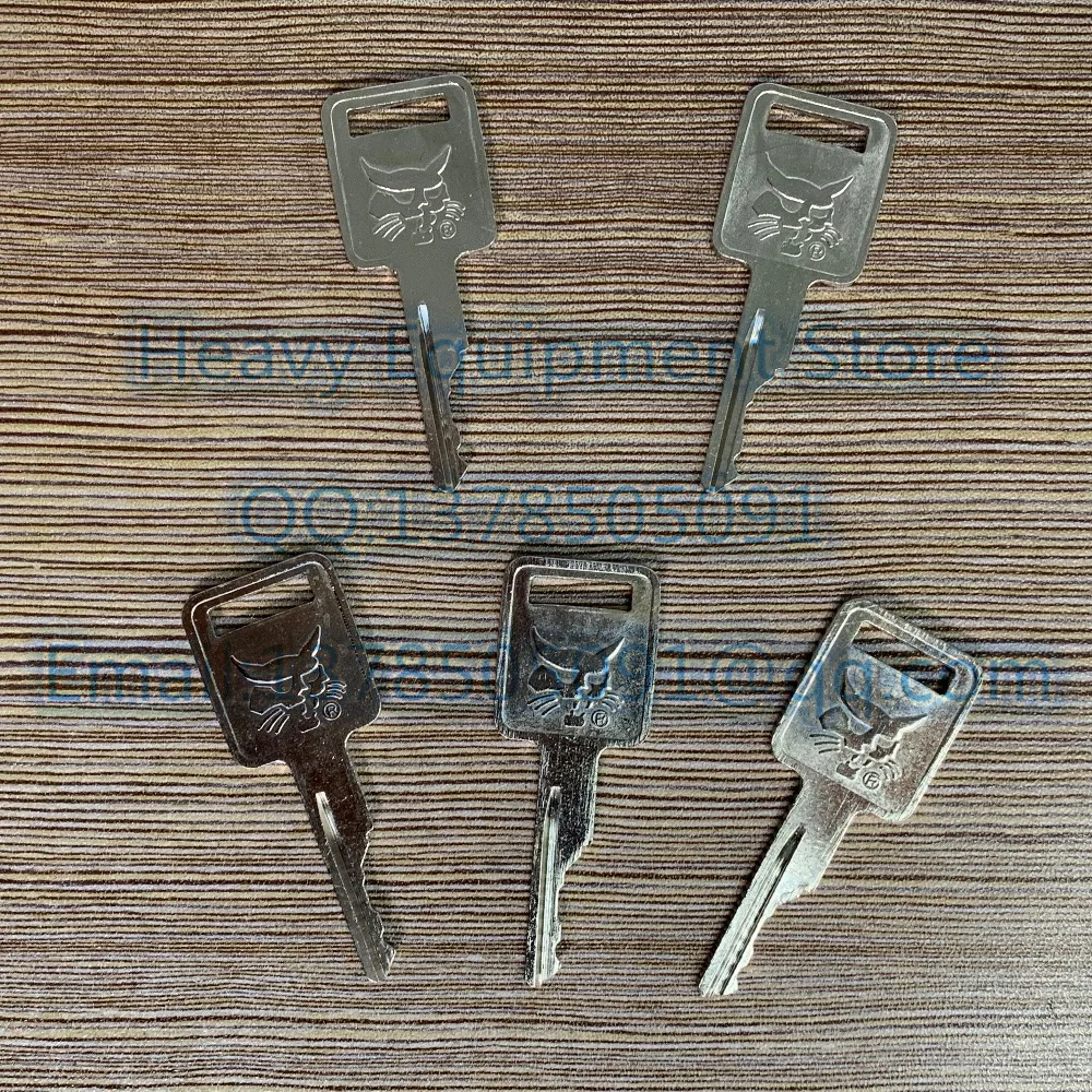 

5 PCS Key for BOBCAT Ignition Starter Switch Fit Skid-Steer Track Loader Mini Excavator MT55