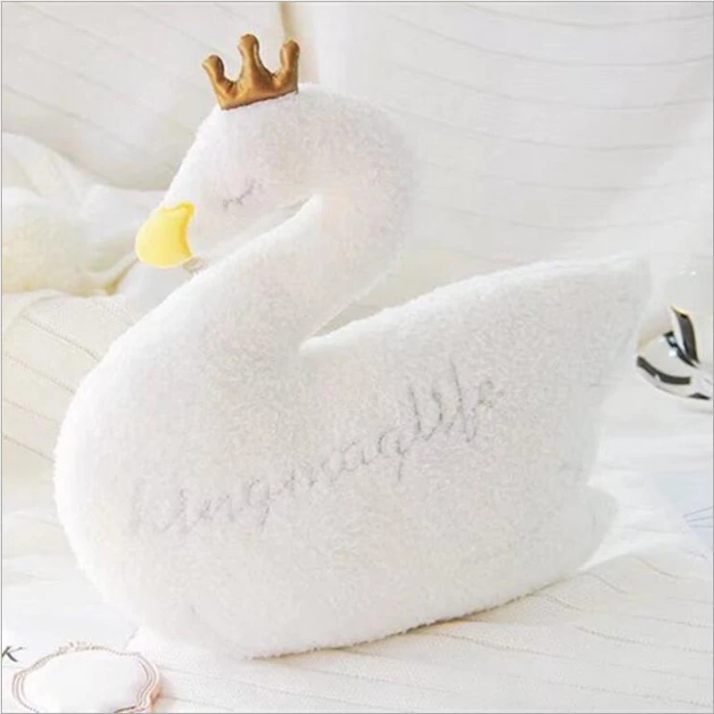 

35cm New Style White Swan Soft Plush Toys Stuffed Animal Doll Toy Plush Pillow Children Toys Girls Birthday Gift