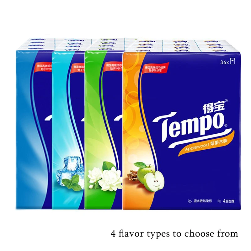 

Tempo Pocket Tissues x 36pcs NEUTRAL Petit