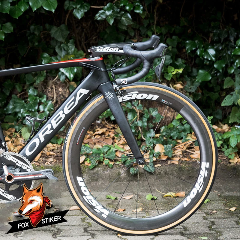 

Stickers 700C 30/38/50/55/60/88mm Rim Wheel Sticker Road Bicycle Stickers Cycle Reflective Road Wheels Decal for Metron Pro Team