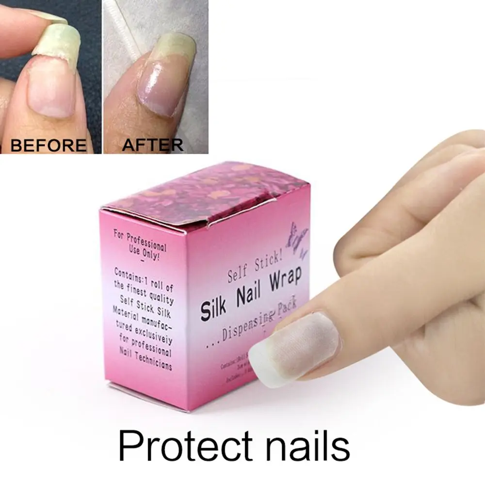 

Fiberglass Nail Wrap Strong Nail Protector for UV Gel Acrylic Nails Self Adhesive Fiberglass & Silk Wrap Nail Art Tool Reinforce