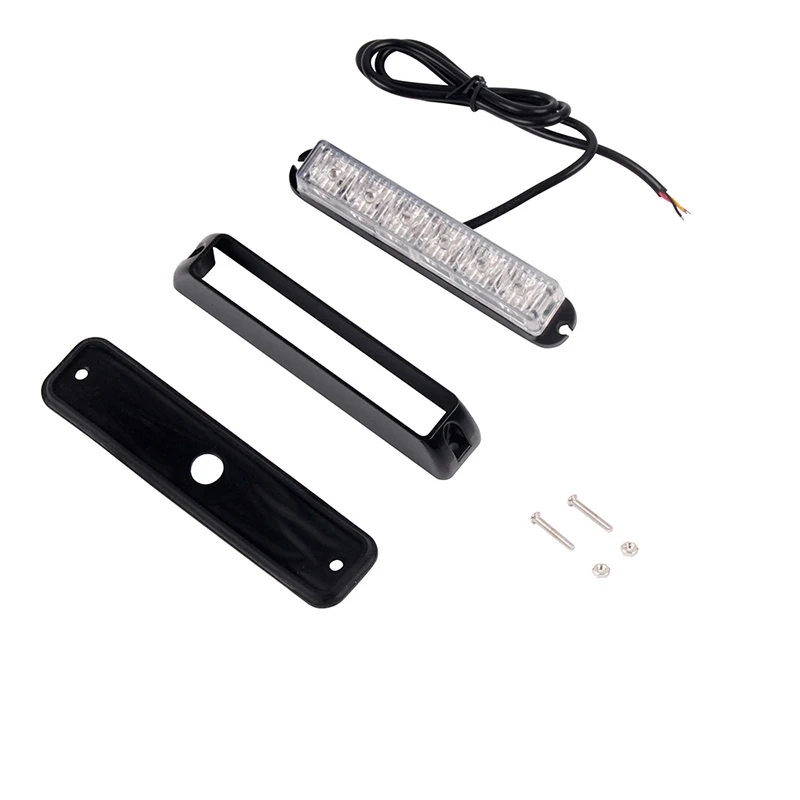  LED Strobe lamp LED Ambulance Police light Car Truck Flashing Firemen Lights 12V led Warning light 6leds white amber yellow red blue Led Strobe Emergency Warning Light Amber Red Police Flashing Lightbar Gr (2)