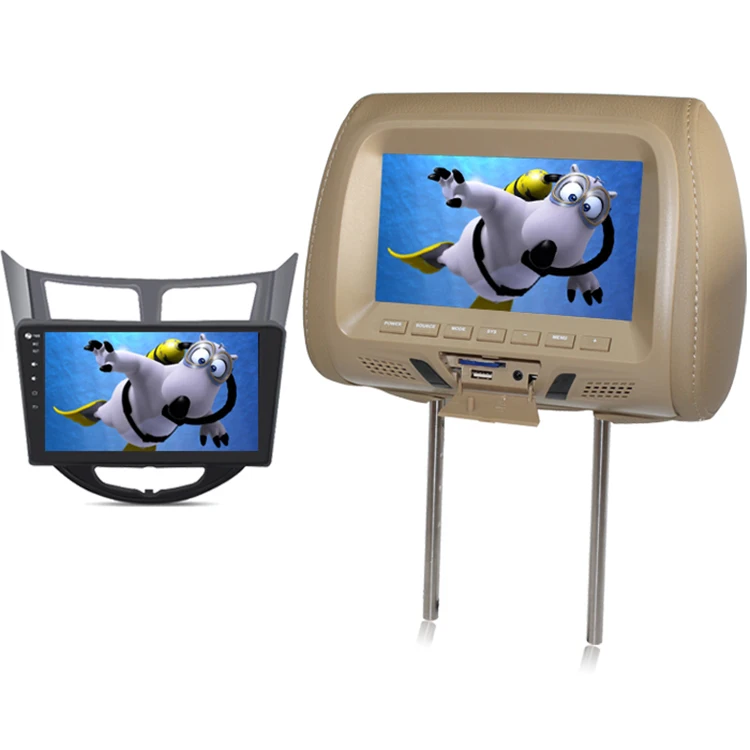 Автомобильный монитор на подголовник с USB/SD/FM Авто экраном 800x480 разрешение подголовник ЖК-монитор автомобиля 7 дюймов заднее сиденье развлечения 407