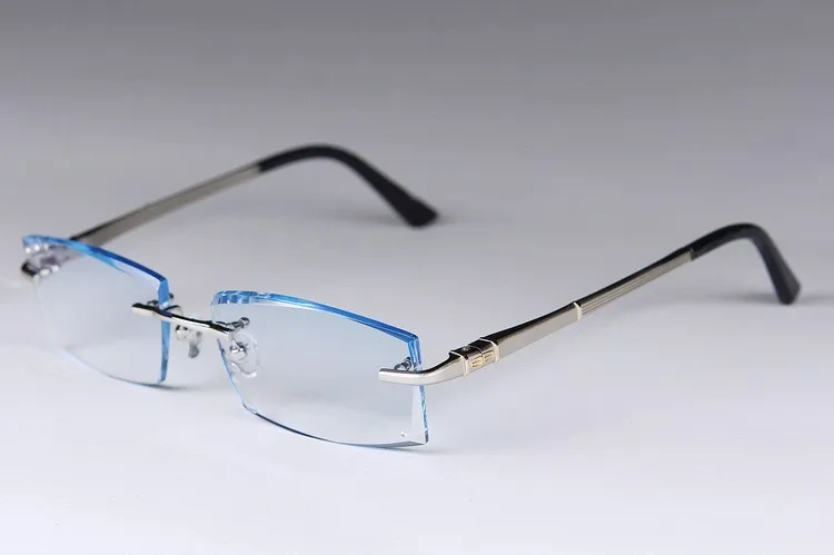 Отделан мужские diamond обрезки очки без оправы очки, очки с диоптриями градиент светильник titanium 75
