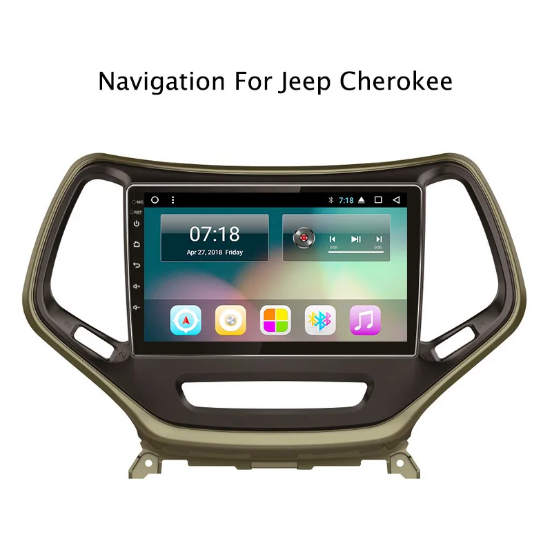 NaviTopia 2G RAM 32G ROM Android 7 1/8 1 автомобилей мультимедиа аудио для Jeep Cherokee 2014-2017 gps