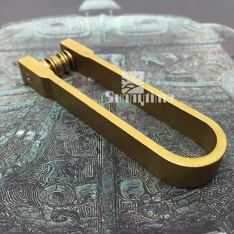 EDC портативный гаджеты creativekey коллектор латунный брелок простой медь ключ клип