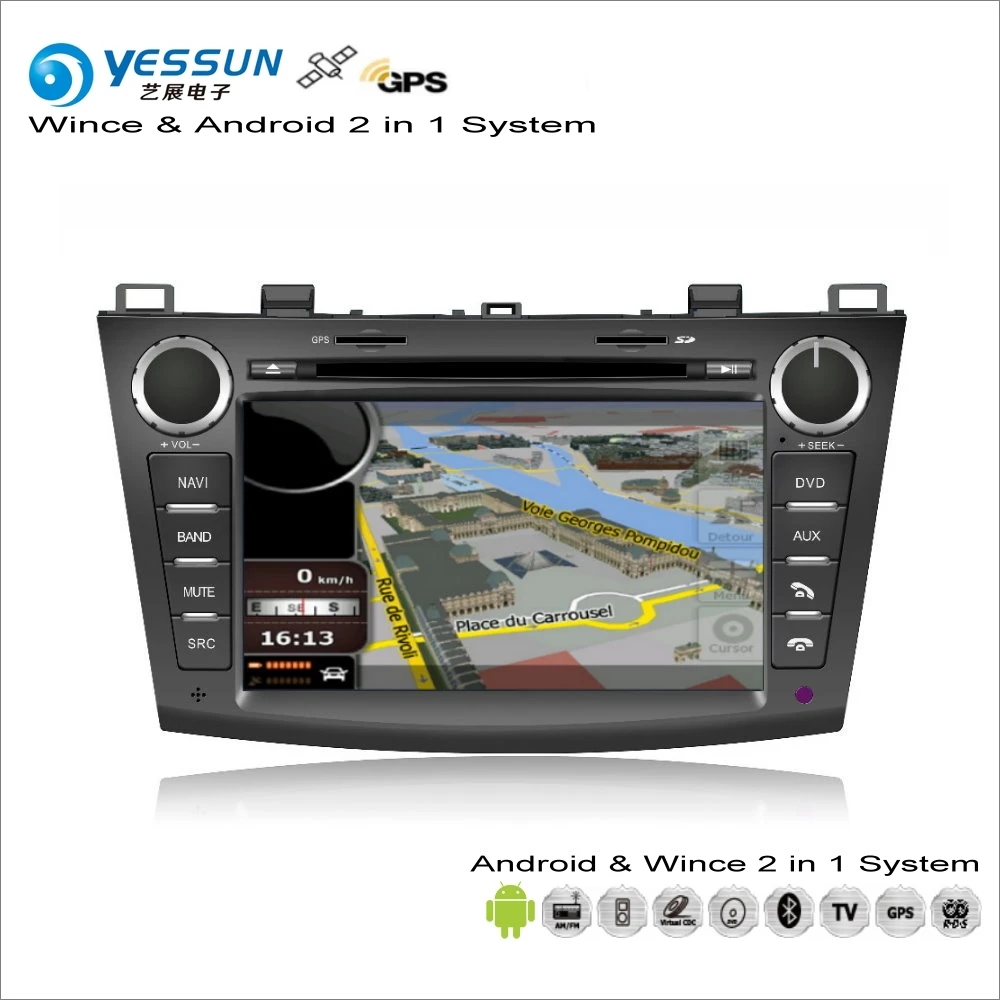 

YESSUN For Mazda3 For Mazda 3 2010~2013 Car Android Multimedia Radio CD DVD Player GPS Navi Map Audio Video Stereo System