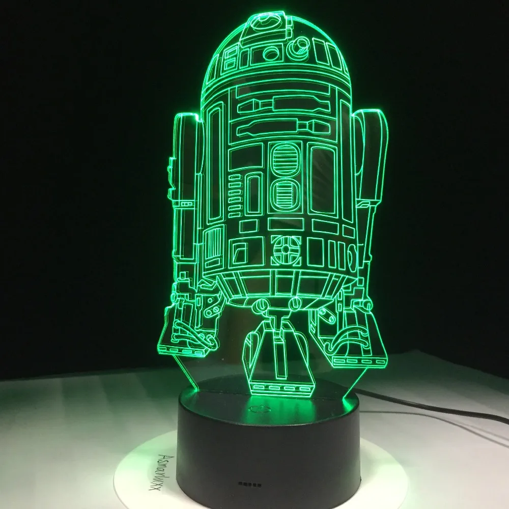 Игрушка дроид из Звездных Войн R2D2 светильник для детской комнаты спальни
